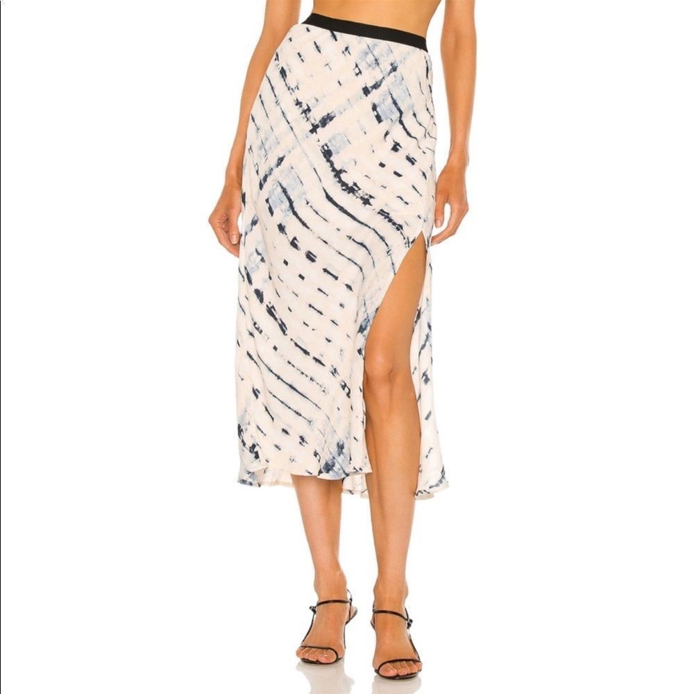 Sanctuary Black and White Midi Skirt